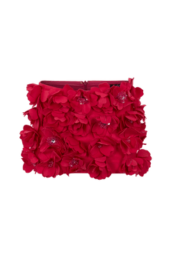 SAIA CURTA ORGANZA BLOOM PINK