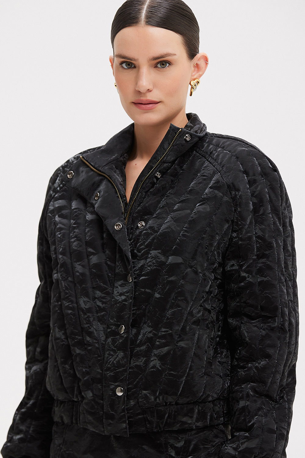 JAQUETA LEATHER NOIR 310 PRETO