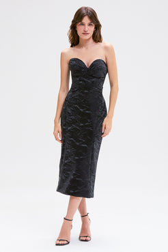SAIA MIDI LEATHER NOIR 310 PRETO