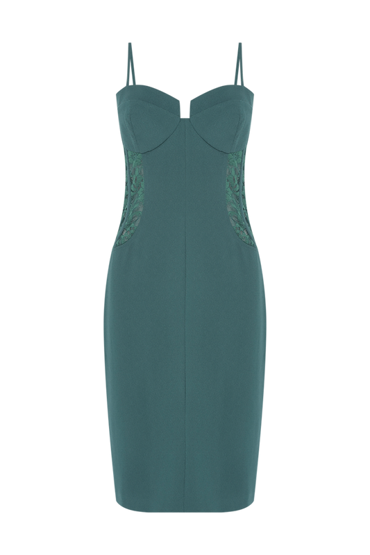 VESTIDO CURTO CREPE SITIRÁ 530 VERDE