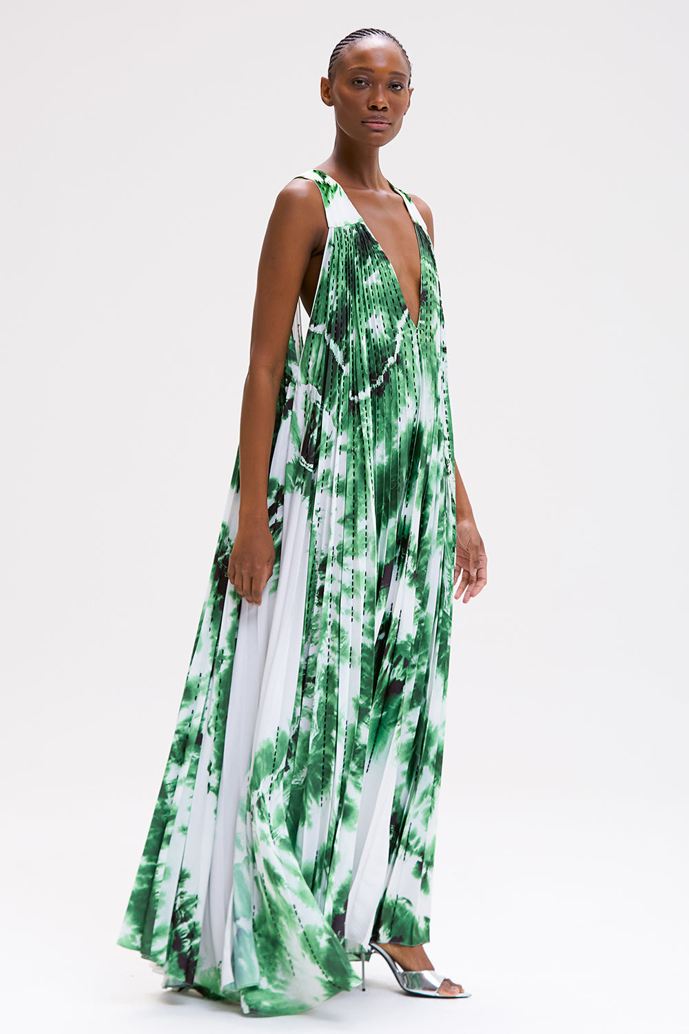 VESTIDO LONGO GRÃO VERDE