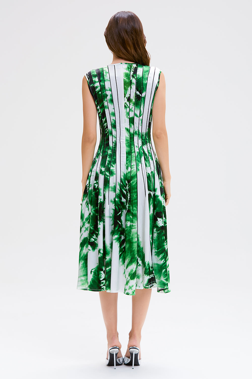 VESTIDO MIDI GRÃO VERDE