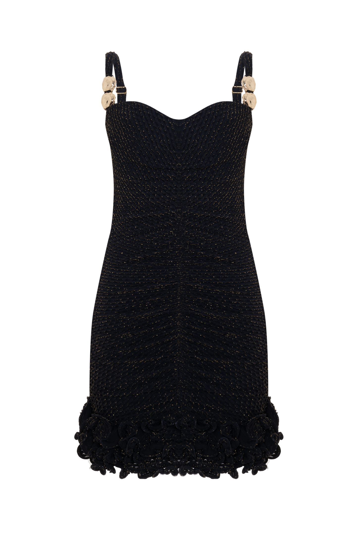 VESTIDO CURTO MALHA GAVEA PRETO
