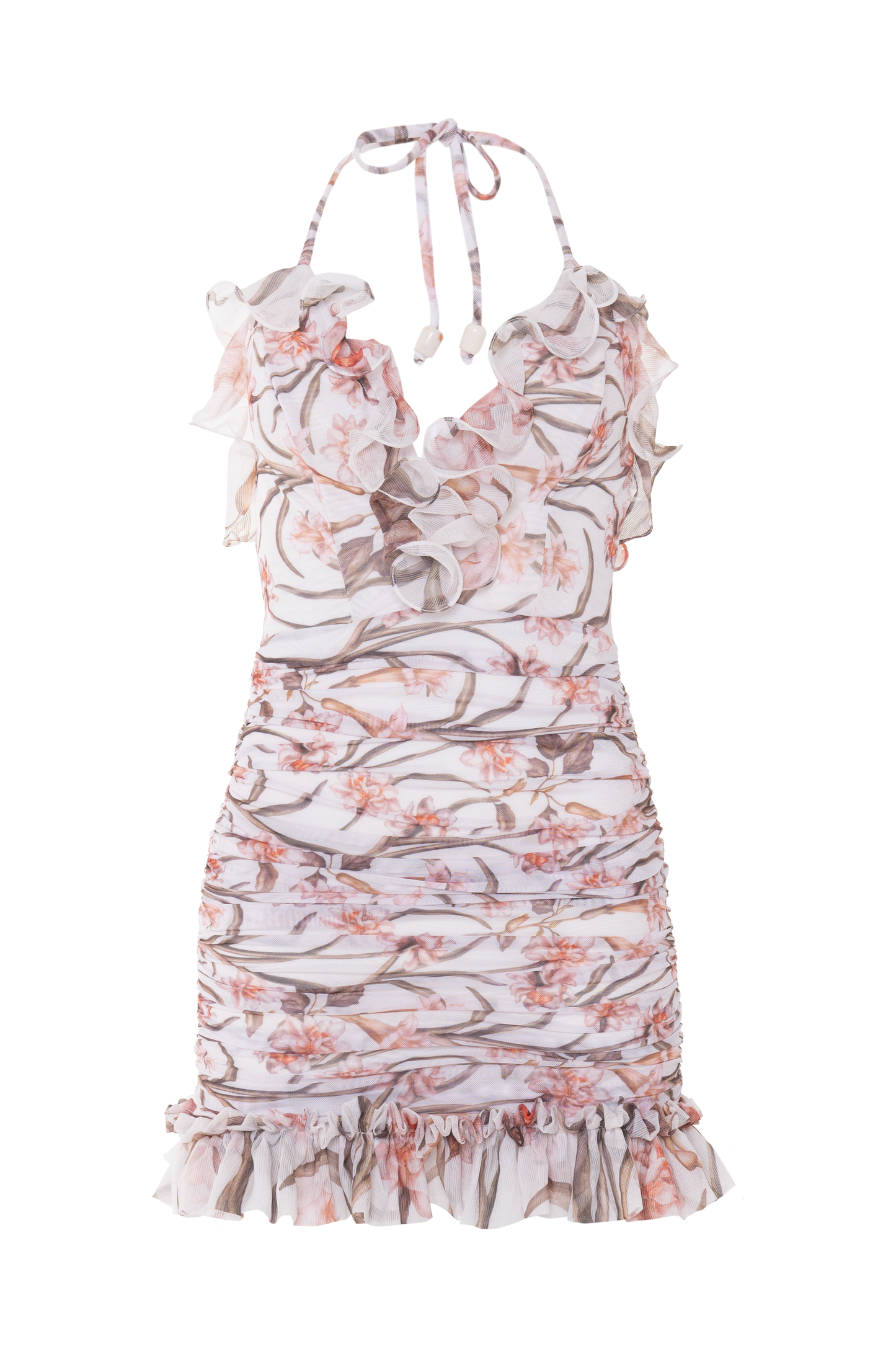 VESTIDO CURTO NARCISSUS OFF WHITE