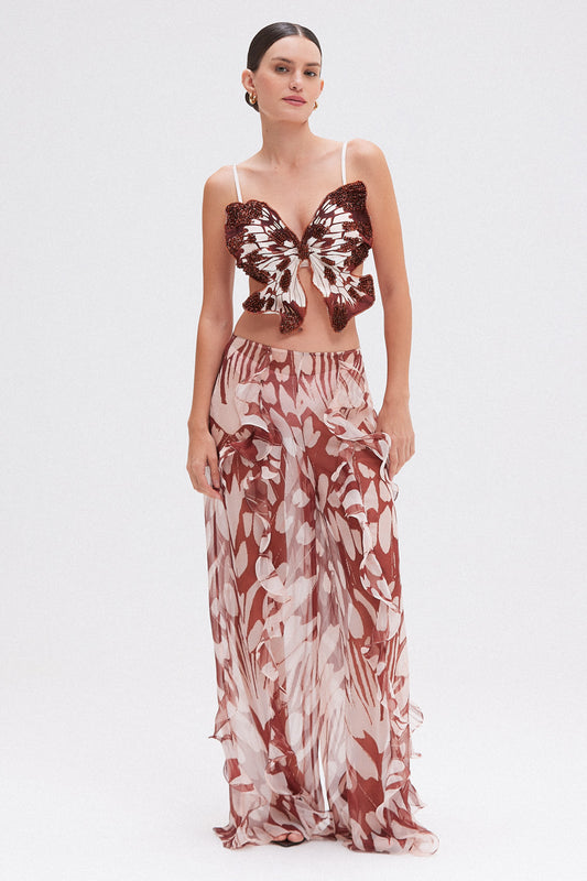 CALÇA BUTTERFLY MARROM