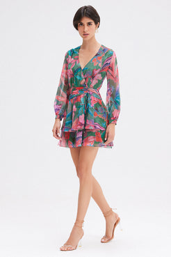VESTIDO CURTO SIMSII ARTSY VERDE