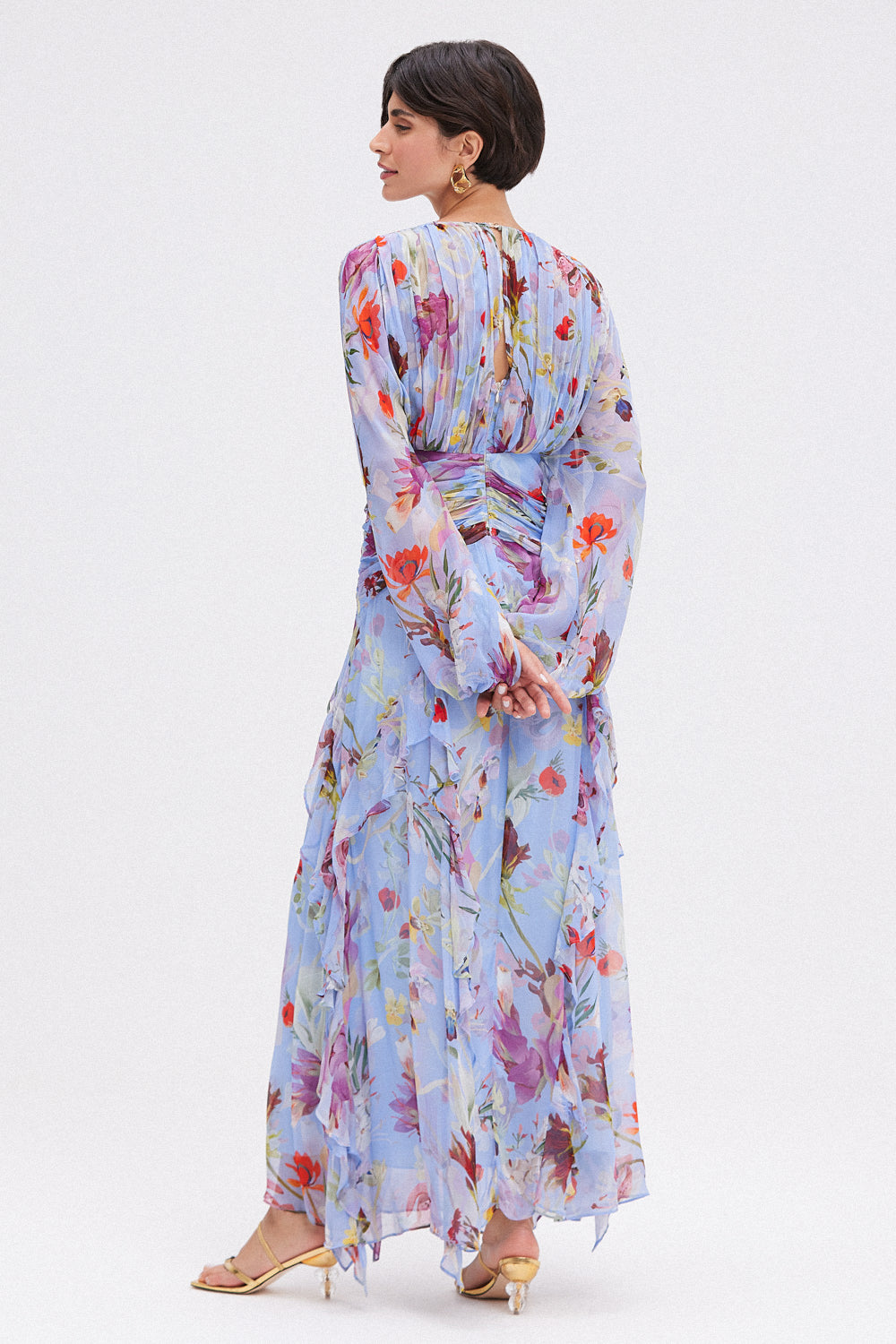 VESTIDO LONGO PATBO 25 AZUL