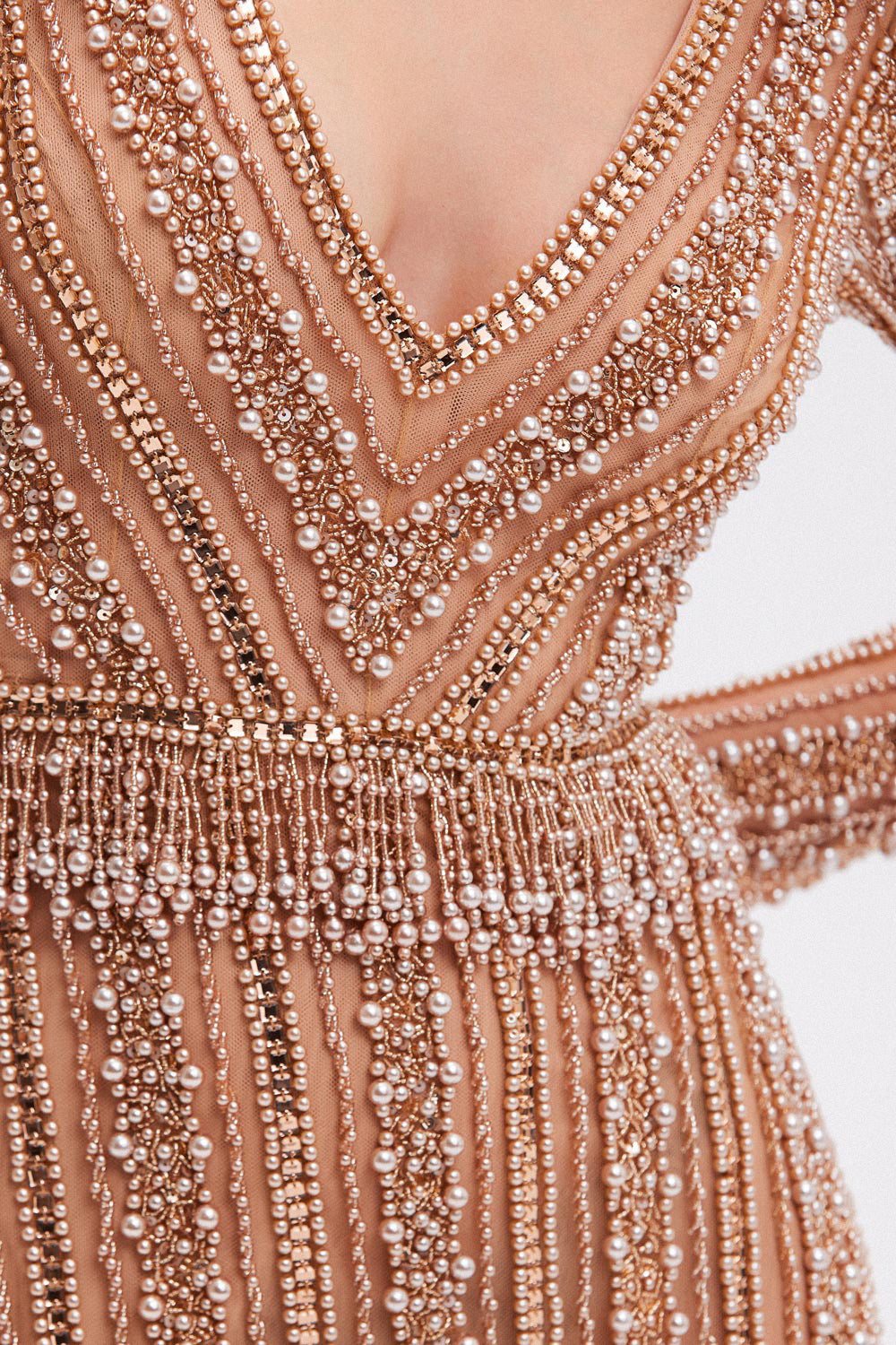 VESTIDO LONGO DREAM EMBROIDERY BEGE