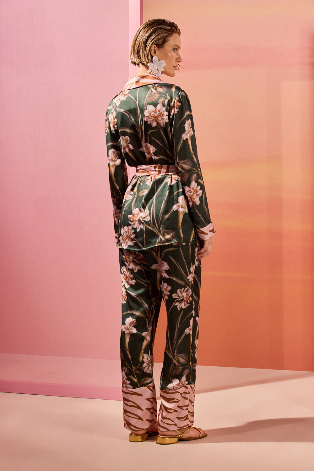 PIJAMA LONGO NARCISSUS VERDE ESCURO