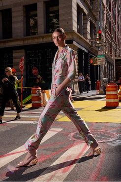 PIJAMA LONGO ZINNIA GARDEN VERDE