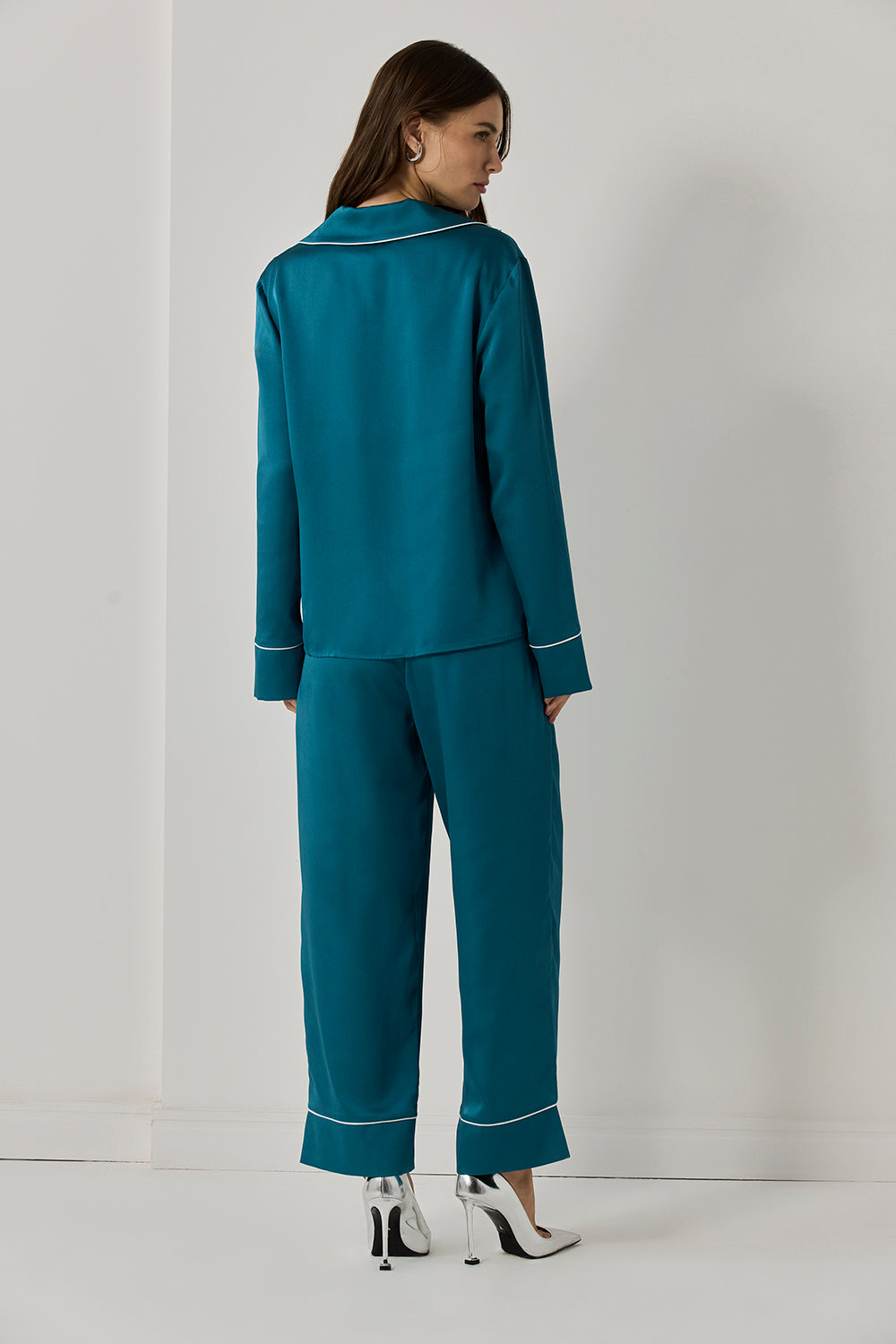 PIJAMA LISO LONGO AZUL ESCURO