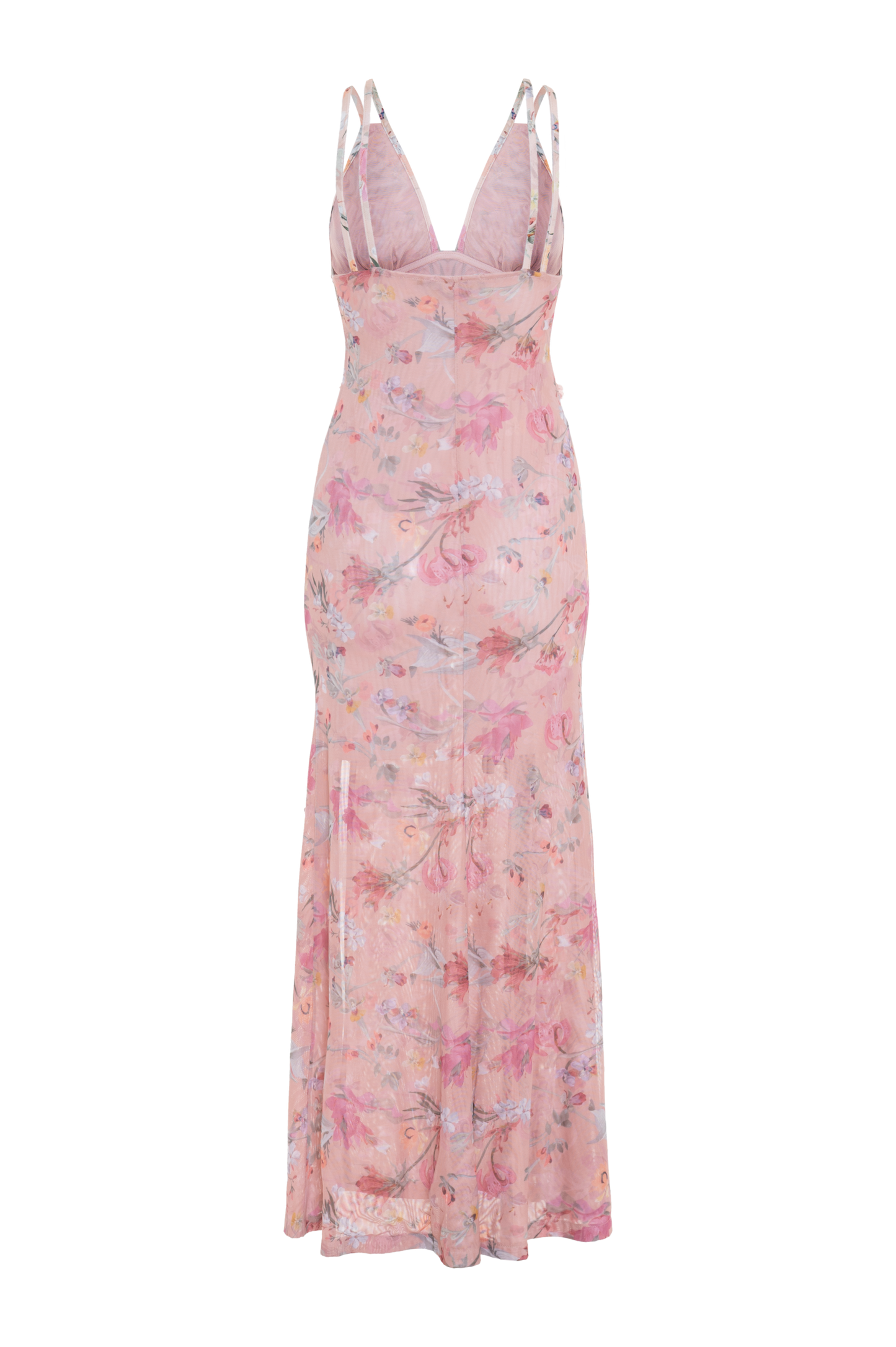 VESTIDO LONGO CAROL PRINT LARANJA