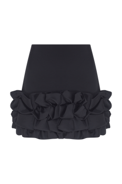 SAIA CURTA CREPE MYSTIQUE PRETO