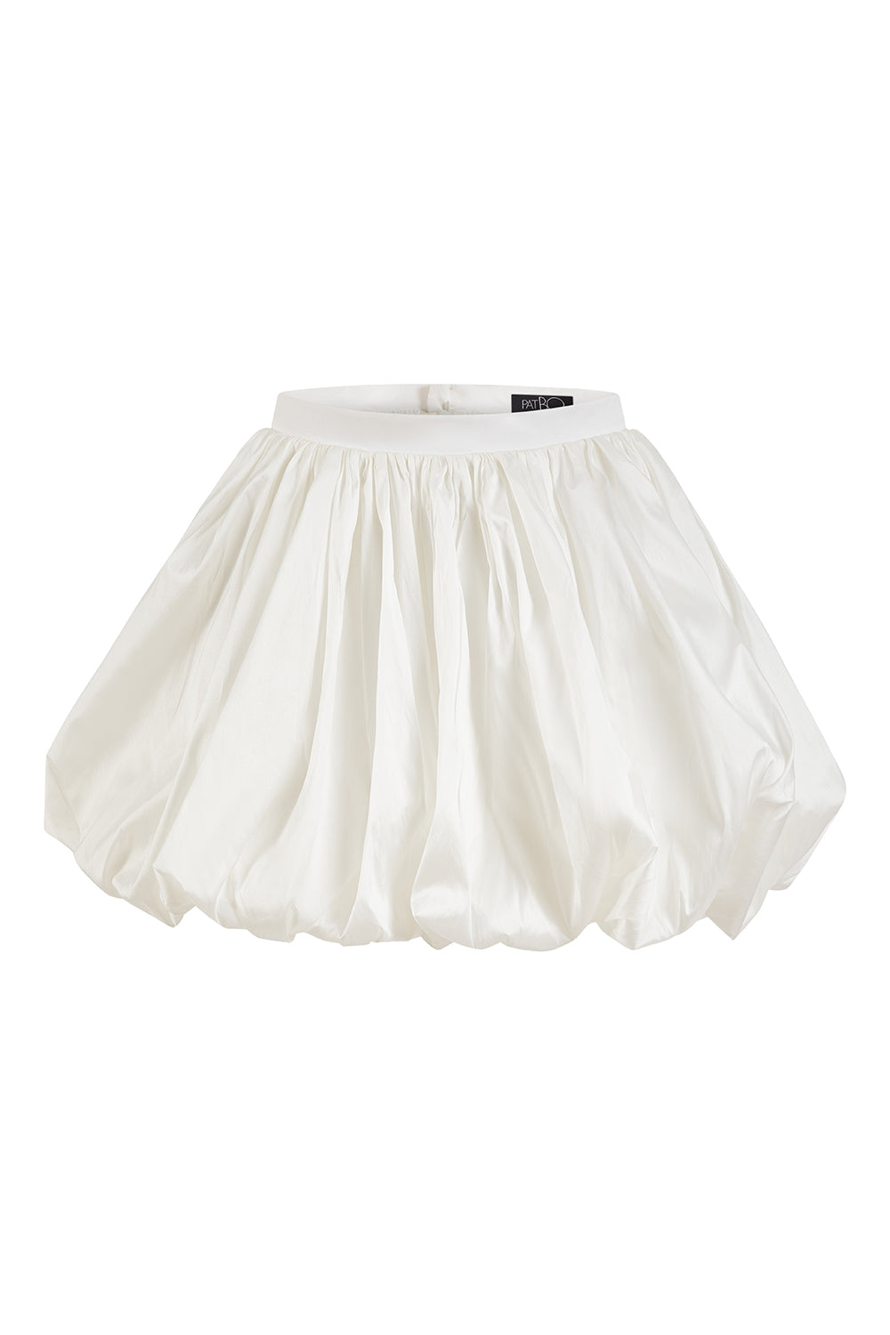 SAIA CURTA TAFETÁ OFF WHITE