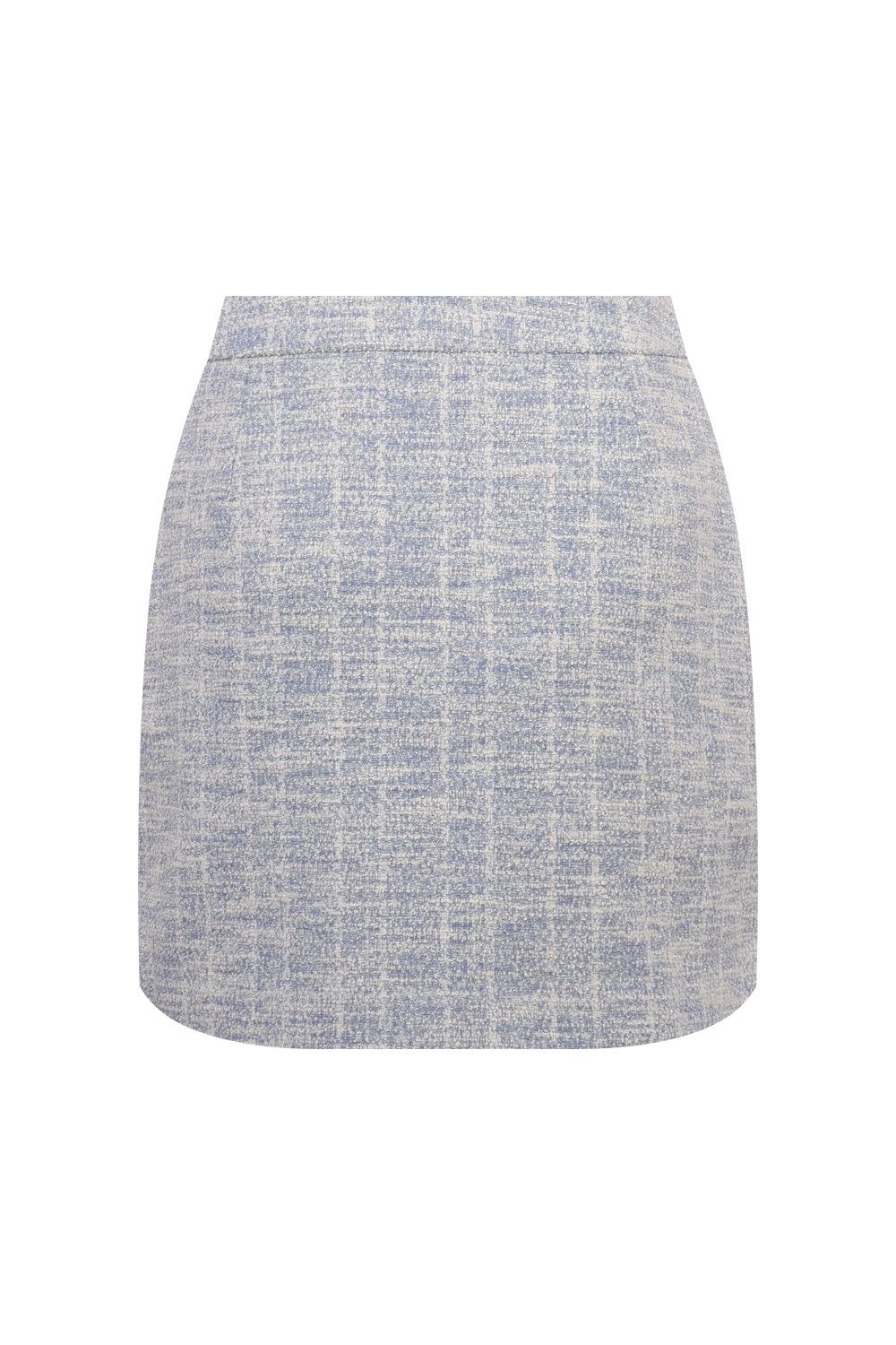 SAIA CURTA TWEED MAVI AZUL