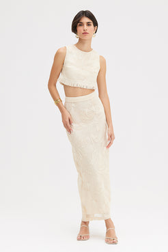SAIA LONGA TELA JOY OFF WHITE