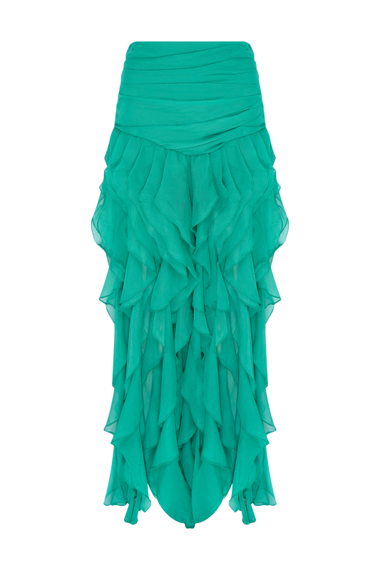 SAIA LONGA CHIFFON DAYDREAM VERDE