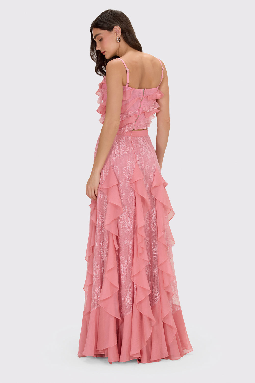 SAIA LONGA CHIFFON DAYDREAM ROSA