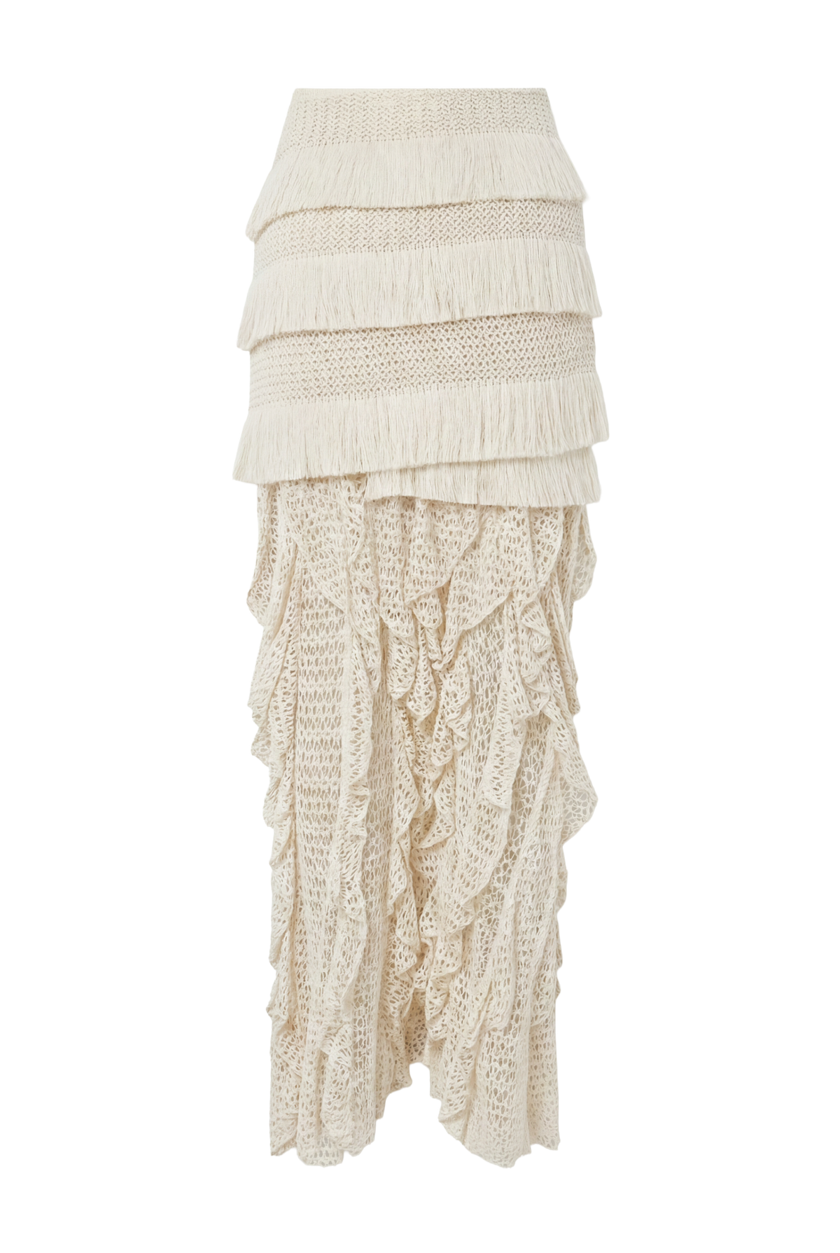 SAIA LONGA AYLA FRINGE OFF WHITE