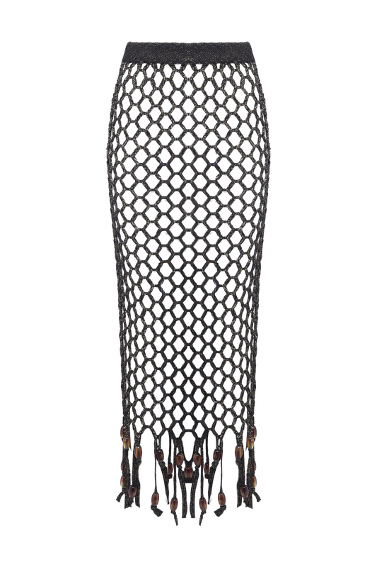 SAIA MÍDI TELA RENDA SUNSET PRETO