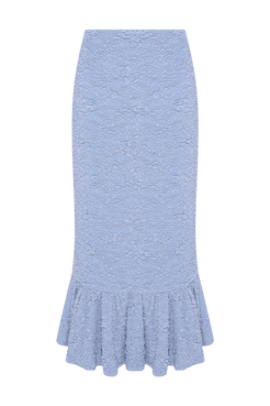 SAIA MIDI PAPILON JACQUARD AZUL