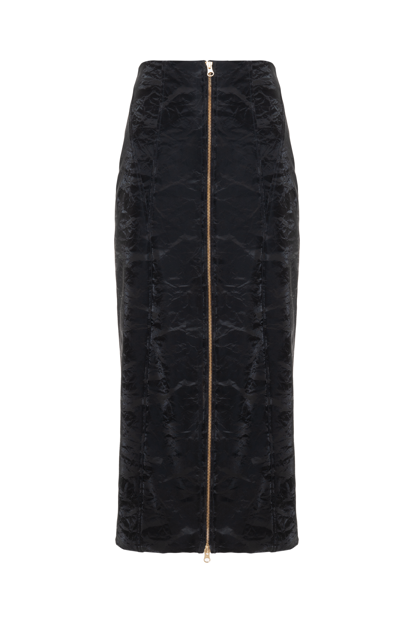SAIA MIDI LEATHER NOIR PRETO