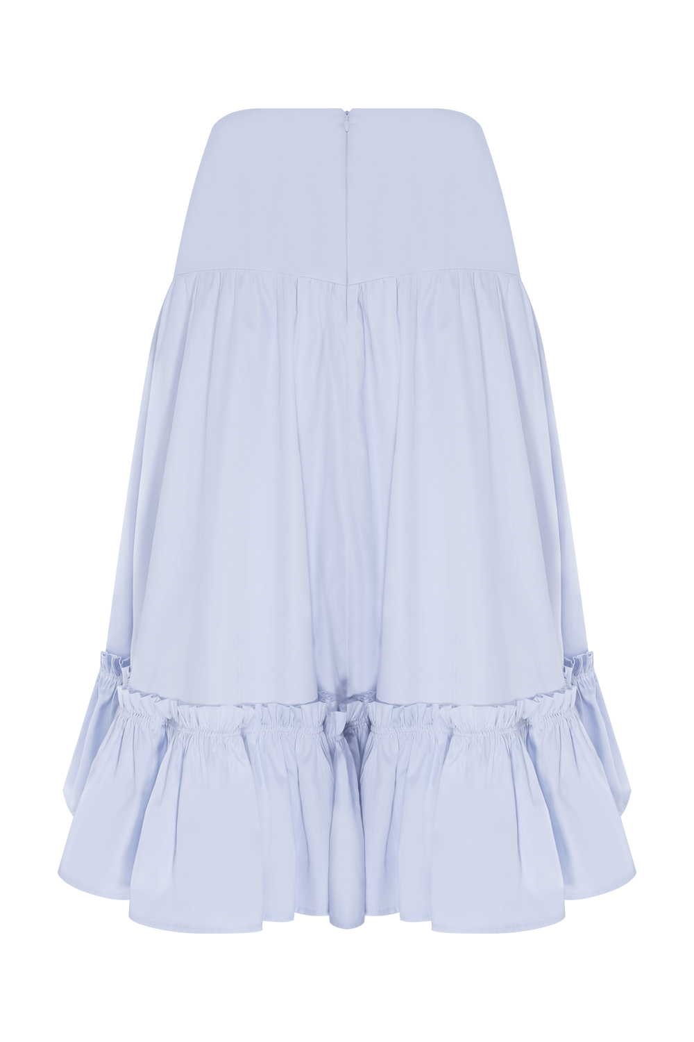 SAIA MIDI TRICOLINE BRUMA AZUL CLARO