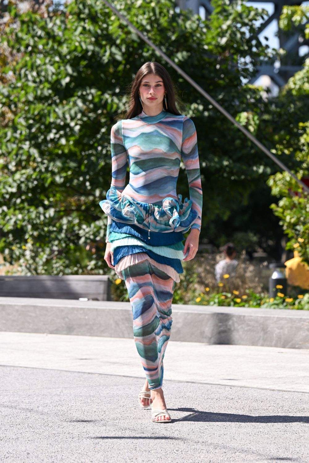 BODY TULE WAVES VERDE