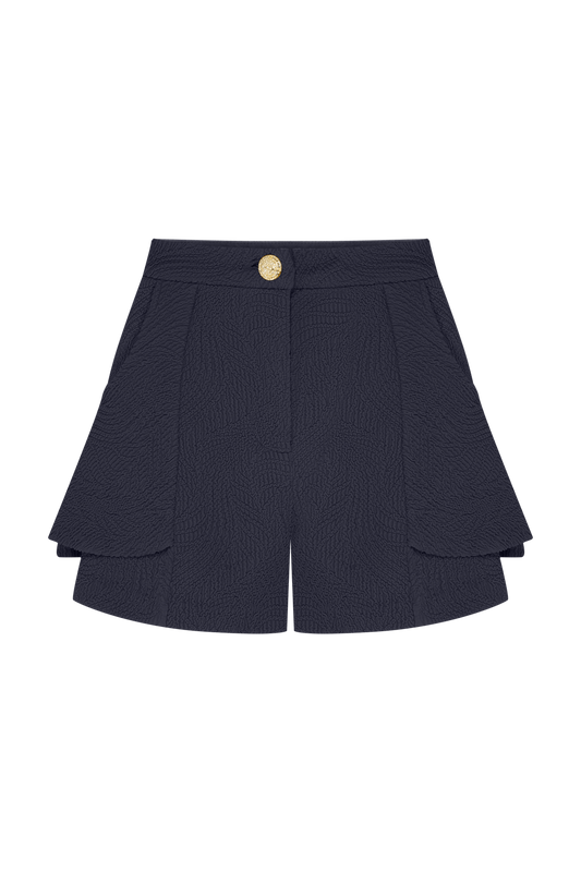 SHORT BREEZE JACQUARD PRETO