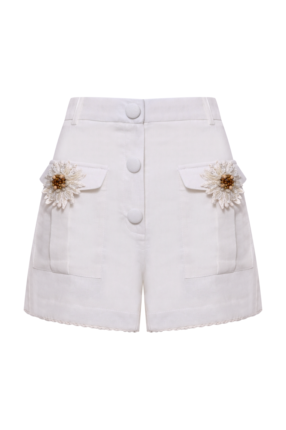 SHORTS LINHO TROPIC OFF WHITE