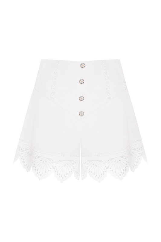 SHORT TRICOLINE BRUMA OFF WHITE