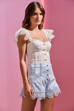 TOP TRICOLINE BRUMA OFF WHITE