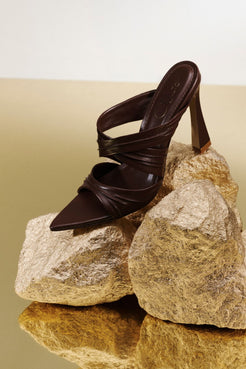 SANDALIA BIBI MARROM ESCURO