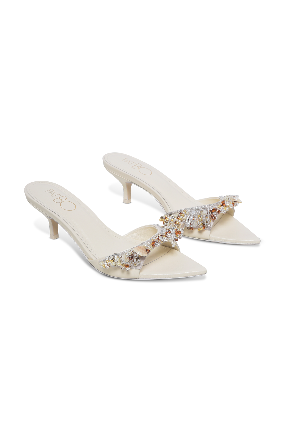 SANDÁLIA MULE IARA EMBROIDERY OFF WHITE