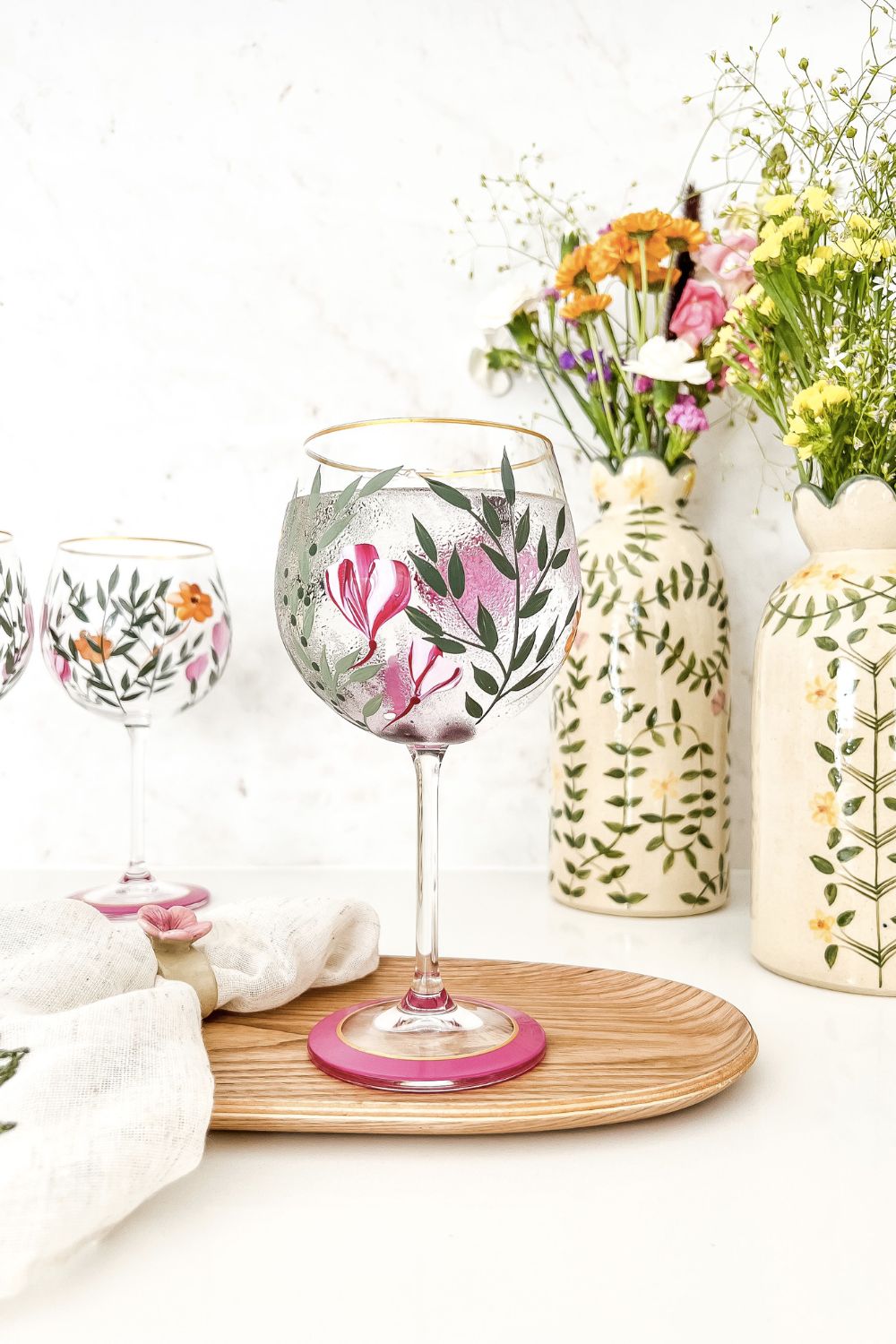 TAÇA ALTA JASMINE CRISTAL