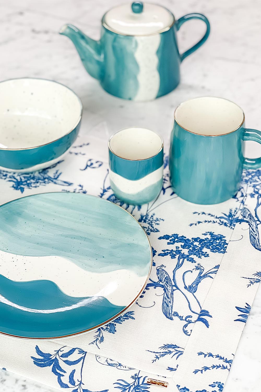 BOWL AQUARELA MÉDIO TURQUESA