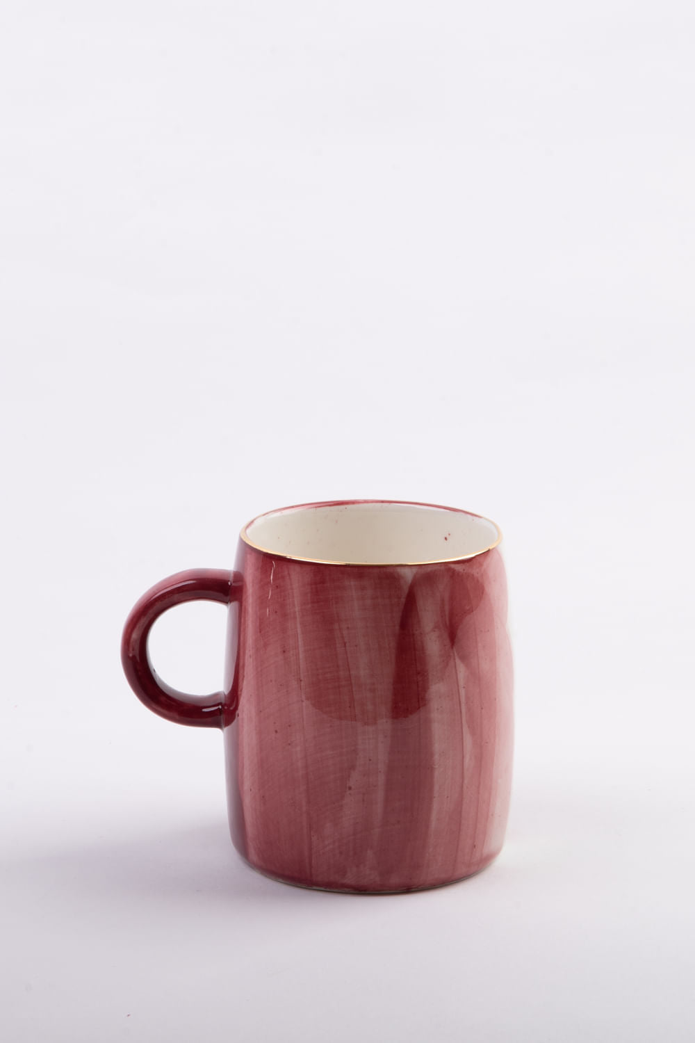 CANECA PORCELANA AQUARELA MARSALA