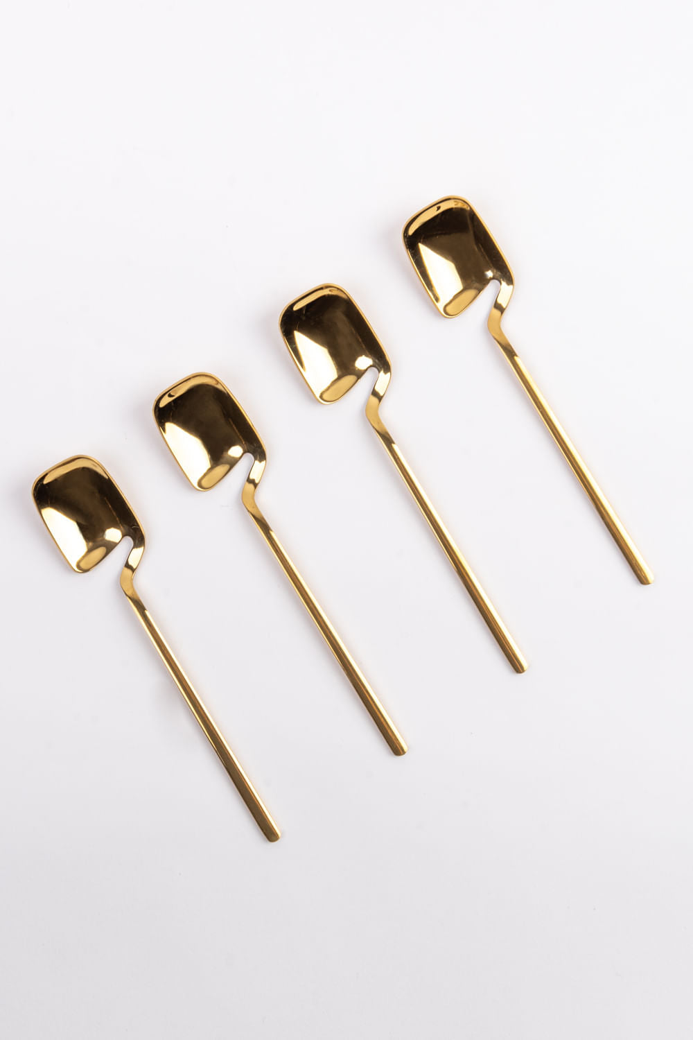SET DE COLHERES PARA SOBREMESA DOURADO