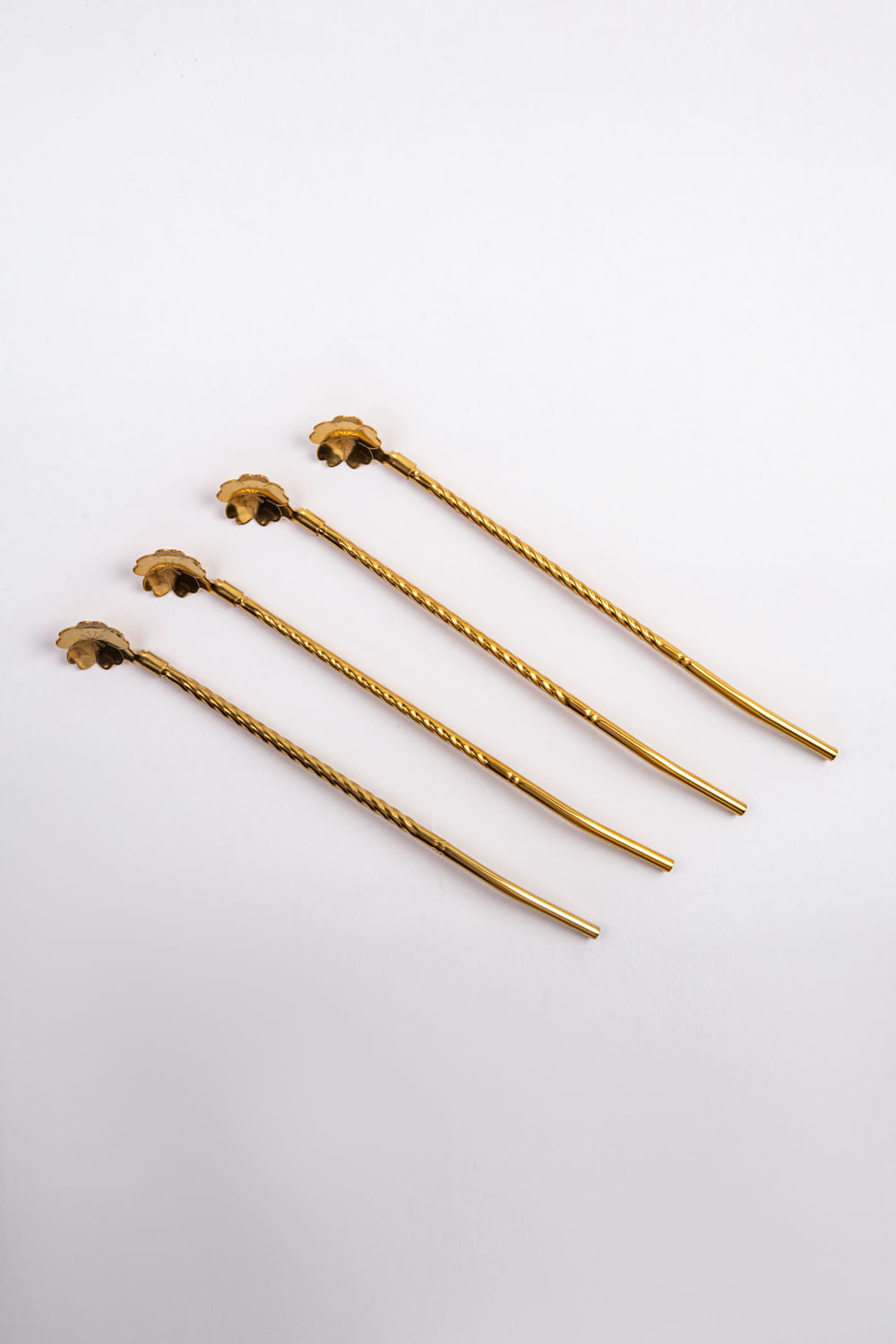 SET DE CANUDOS MEXEDORES PARA DRINKS DOURADO