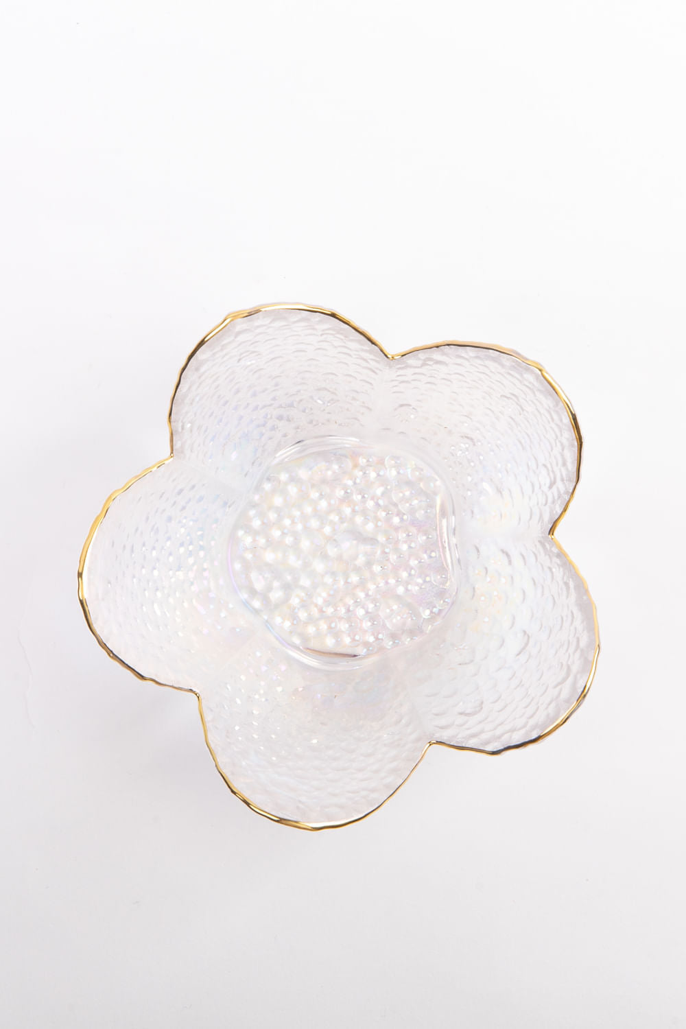 BOWL FLOR GRANDE BORDA DOURADA SOPRO FURTA COR