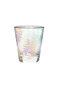 COPO BORDA DOURADA MÉDIO SOPRO FURTA COR CRISTAL