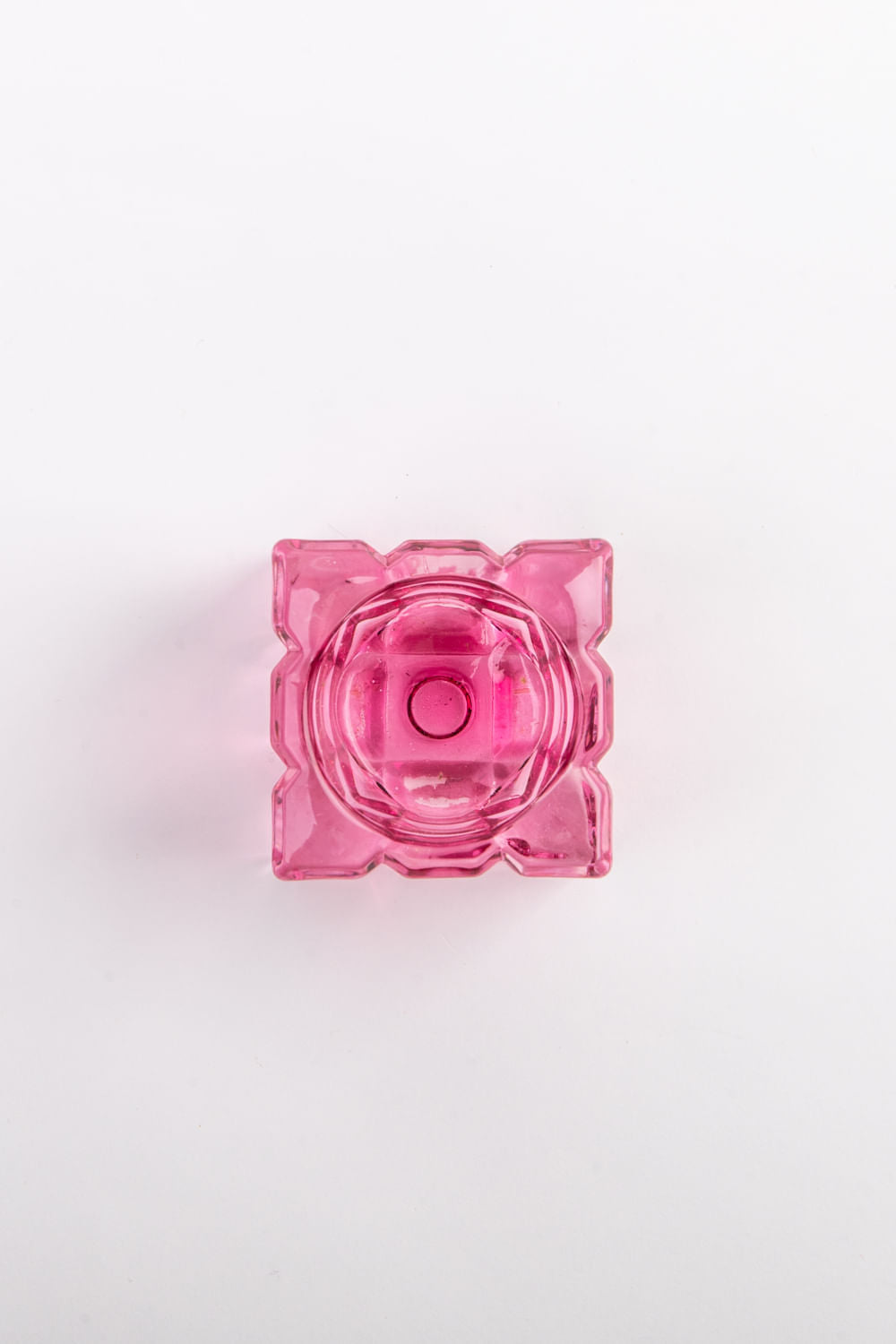 CASTIÇAL CUBO PEQUENO SOPRO CRISTAL