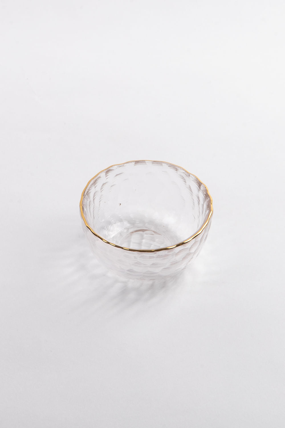 MINI BOWL BORDA DOURADA SOPRO CRISTAL