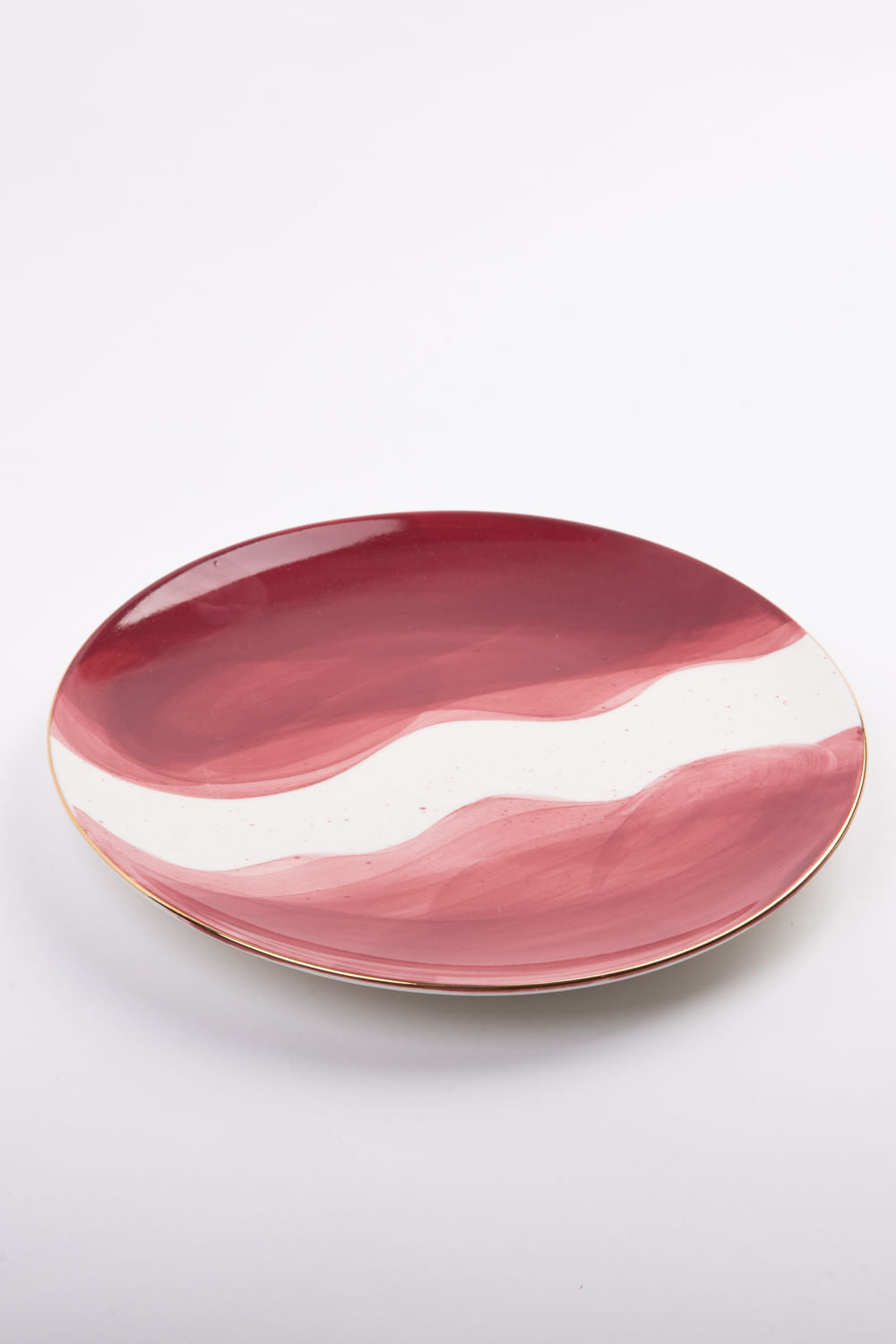 PRATO PORCELANA AQUARELA MARSALA