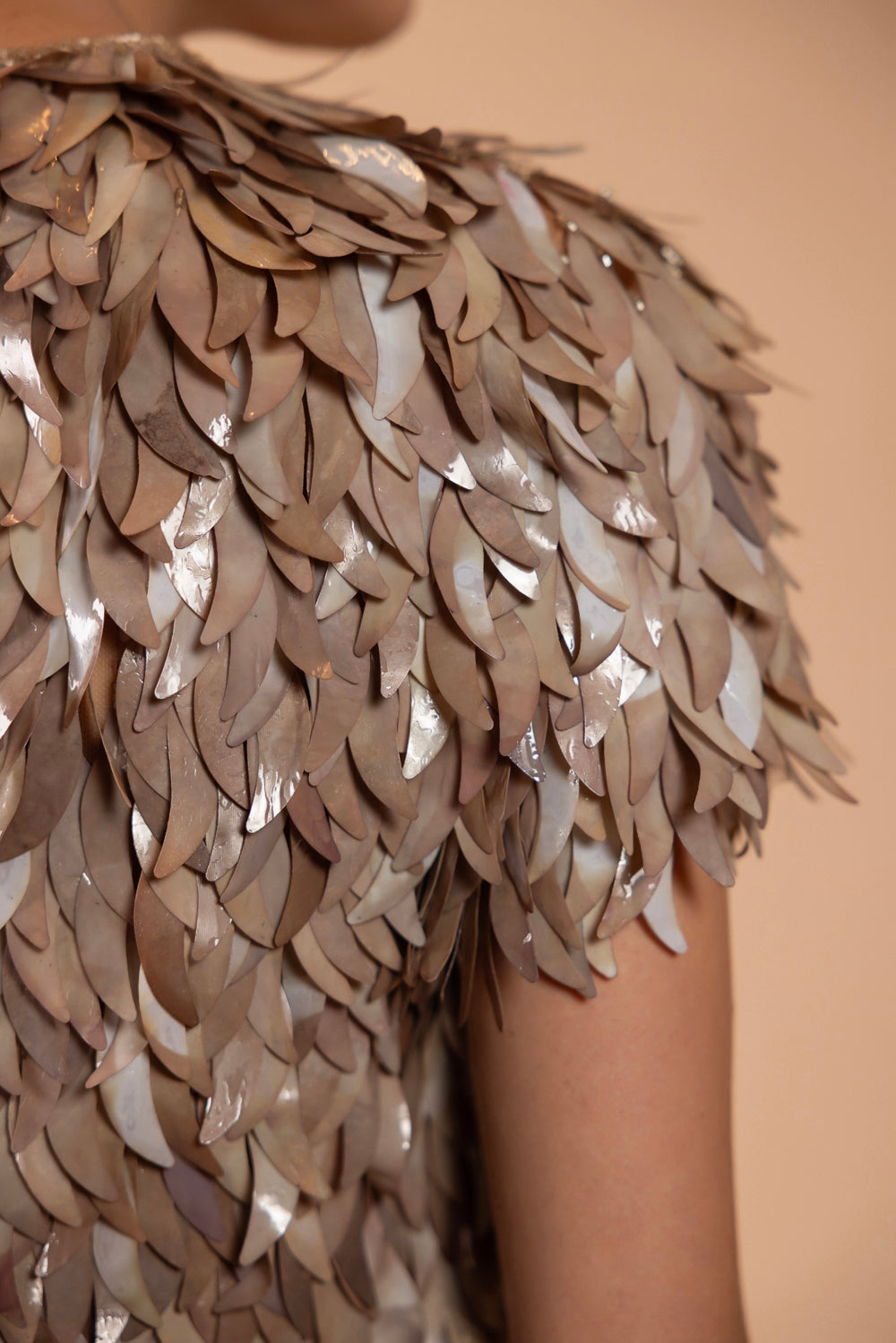 TOP TULE BRONZE MARROM