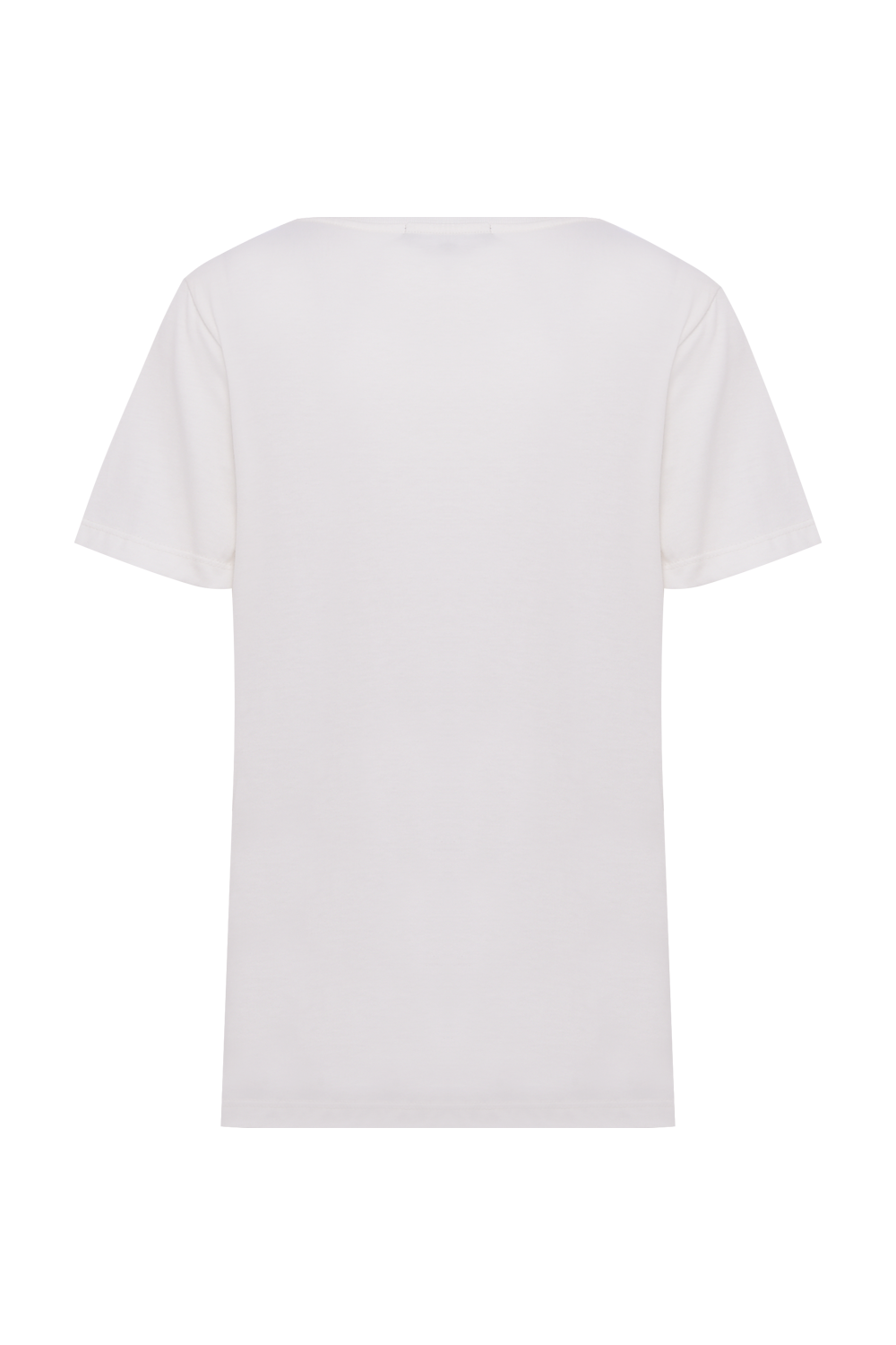 T-SHIRT CRYSTAL EMBROIDERY OFF WHITE