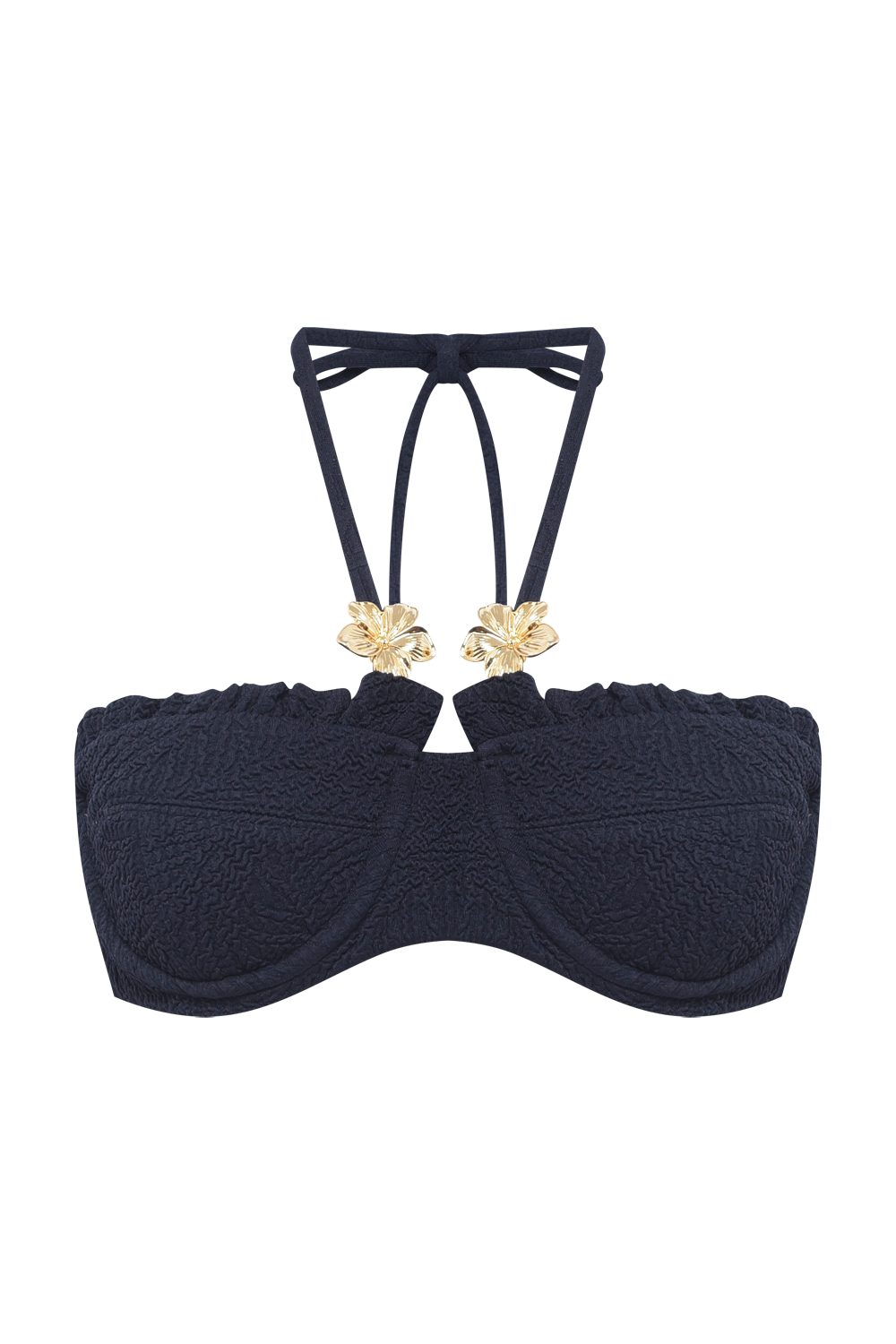 TOP DE BIQUINI BREEZE JACQUARD PRETO