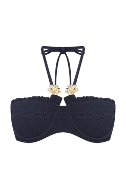 TOP DE BIQUINI BREEZE JACQUARD PRETO