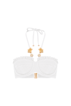 TOP DE BIQUINI BREEZE JACQUARD OFF WHITE