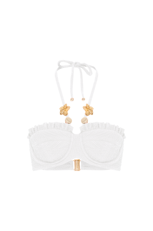 TOP DE BIQUINI BREEZE JACQUARD OFF WHITE